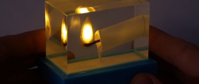 How to make a cool burning candle souvenir