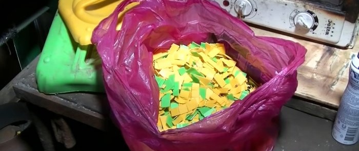 Kā no plastmasas kārbas izgatavot instrumenta rokturi