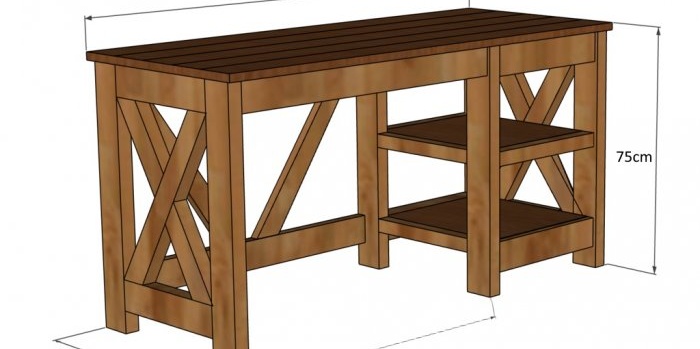 Paano gumawa ng isang computer desk mula sa solid wood
