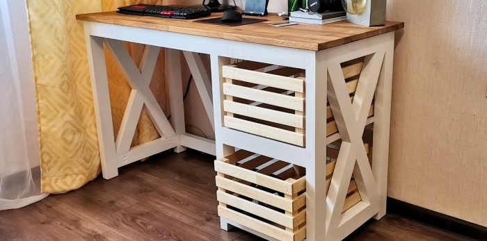 How to make a computer desk from solid wood