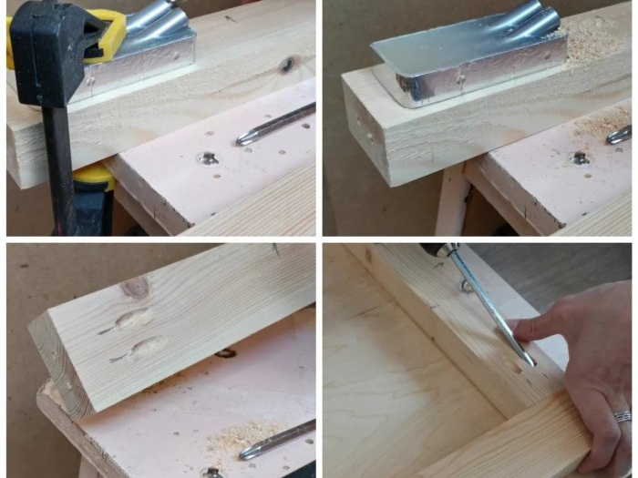 Cách làm bàn máy tính từ gỗ nguyên khối