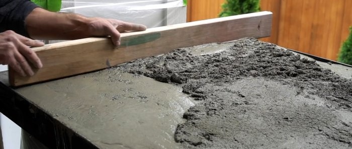 Gör-det-själv betongskiva är enkelt