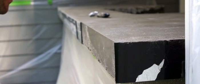 Izdariet pats betona galda virsmu ir viegli