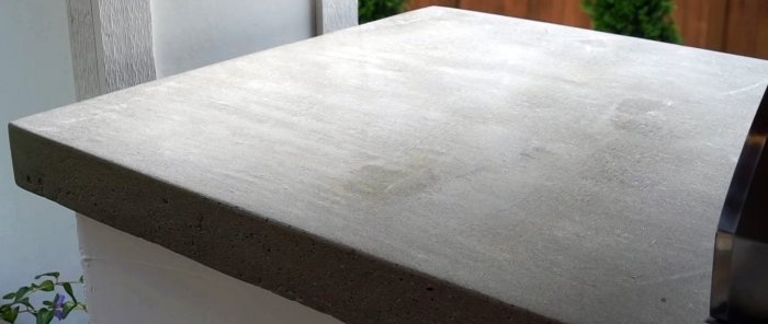 Izdariet pats betona galda virsmu ir viegli