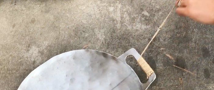 How to make a camp frying pan from a piece of stainless steel