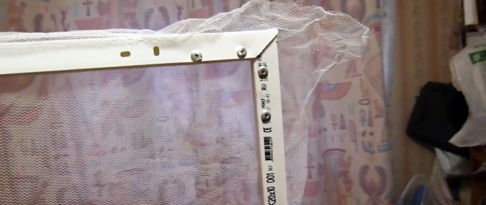 How to assemble a mosquito net from a cable channel and save money