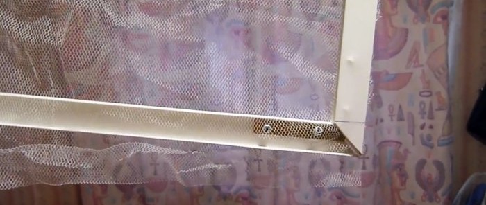 How to assemble a mosquito net from a cable channel and save money