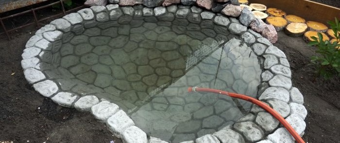 Com construir un estany de jardí de manera econòmica en un parell de dies