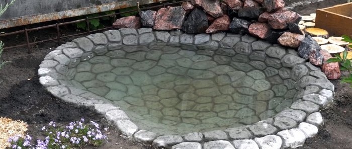 How to build a garden pond cheaply in a couple of days
