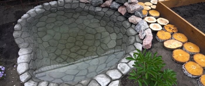 How to build a garden pond cheaply in a couple of days