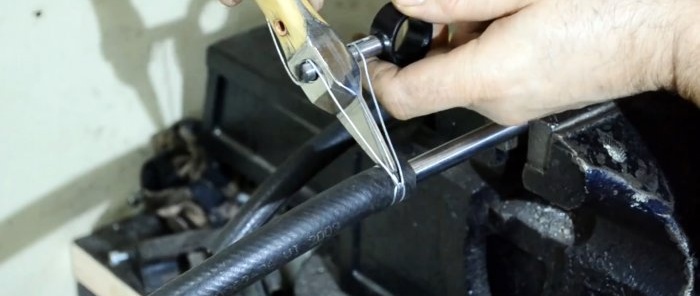 Making a clamp from a stabilizer bar