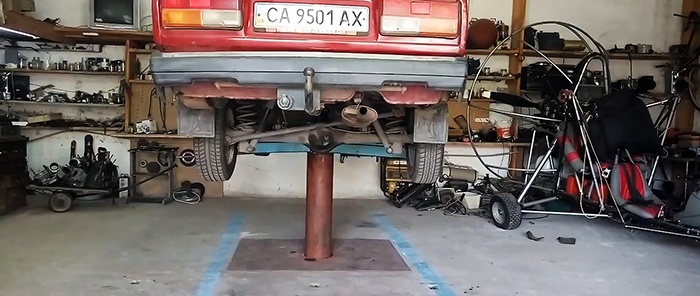 How to make a car lift in your garage