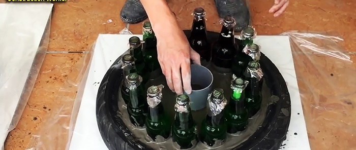 Hindi ka maniniwala kung paano nagagawa ang mga cool na bagay mula sa mga bote at semento