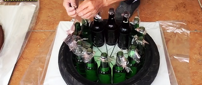 You won't believe how cool things can be made from bottles and cement