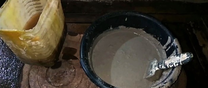 How to make fireproof mortar for a stove that won't crack