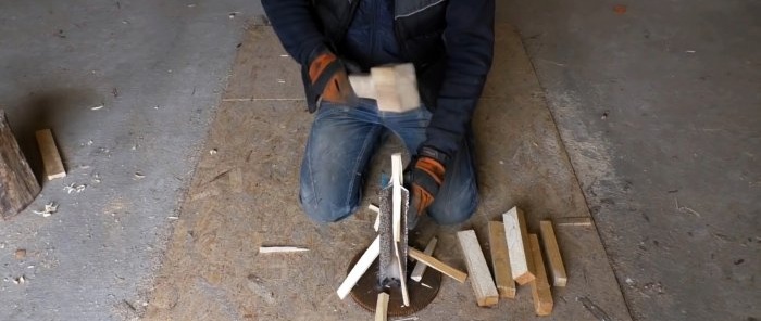 من زاويتين ودولاب الموازنة صنعت جهازًا مفيدًا لتقطيع الخشب