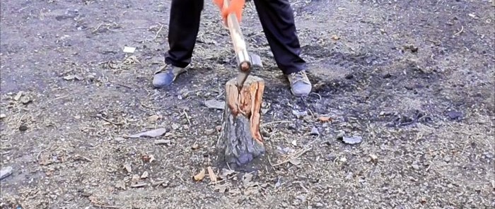 How to make a simple and effective Finnish cleaver from a spring