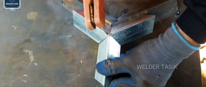 Paano magwelding ng magandang honeycomb partition mula sa isang profile pipe