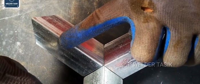 Paano magwelding ng magandang honeycomb partition mula sa isang profile pipe