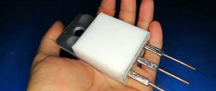 How to make a huge powerful transistor with your own hands