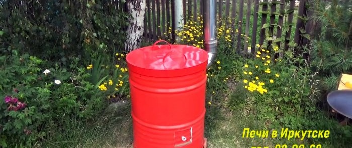 Making a tandoor from a barrel with an insulated bottom without mortar