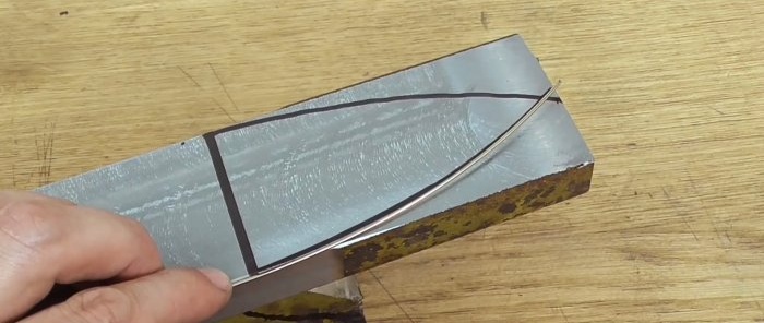 Această nicovală este făcută dintr-o bucată de șină