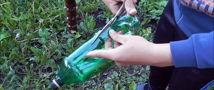 How to make a beautiful palm tree for the garden from PET bottles