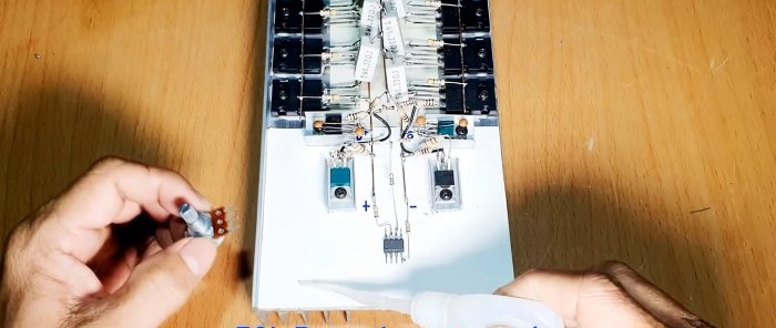 Samenstellen van een 500 W versterker met behulp van transistors voor opbouwmontage