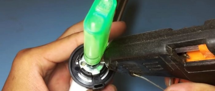 How to connect a lighter to a gas burner when there is no cylinder
