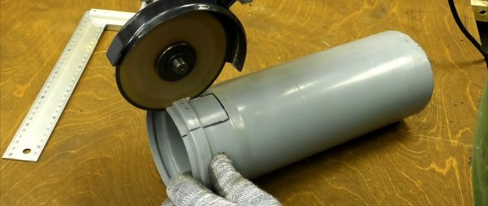 Ang pinakamalakas na blower na gawa sa mga PVC pipe at isang lumang vacuum cleaner