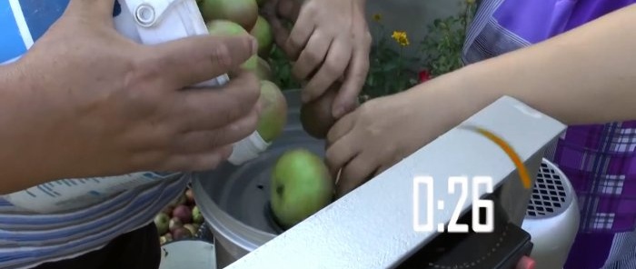 How to make a powerful juicer and solve the problem with a bunch of apples