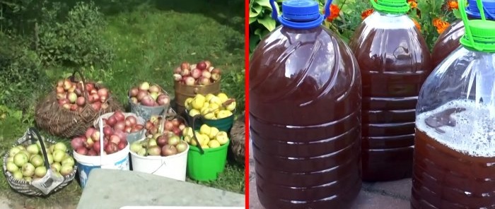 Hvordan lage en kraftig juicer og løse problemet med en haug med epler