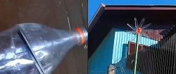 Как да направите обикновена вятърна мелница - ветропоказател от PET бутилка за 5 минути