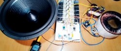 Assembling a 500 W amplifier using transistors for surface mounting