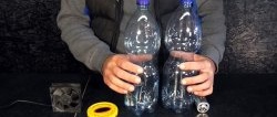 Kā no plastmasas pudelēm izgatavot jaudīgu 12V putekļu sūcēju