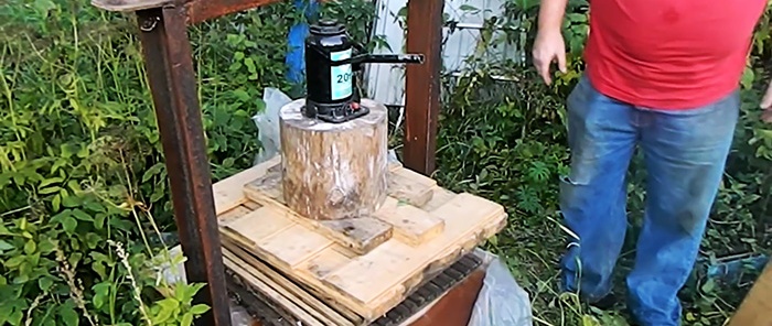 Ako vyrobiť drvič ovocia poháňaný uhlovou brúskou