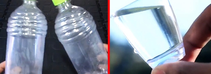 Bulanık suyu kristal berraklığına kadar arıtmak için şişeler nasıl kullanılır?