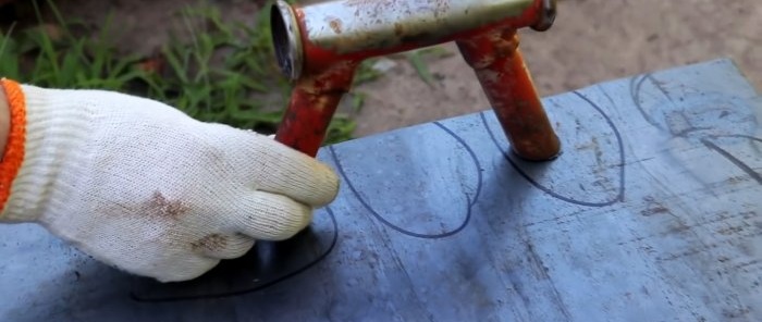 Как да си направим машина за напречно рязане от стар велосипед и ъглошлайф