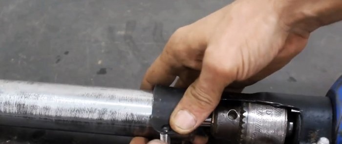 How to make a free concrete vibrator from a car shock absorber