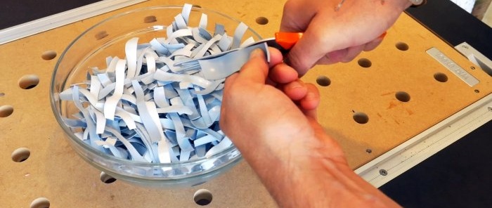 Come realizzare un fantastico manico di coltello con i rifiuti di plastica