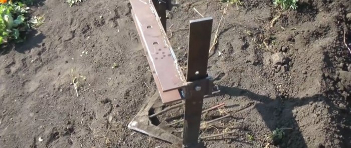 Potatoes come out of the ground themselves, a simple potato digger for a walk-behind tractor that anyone can repeat