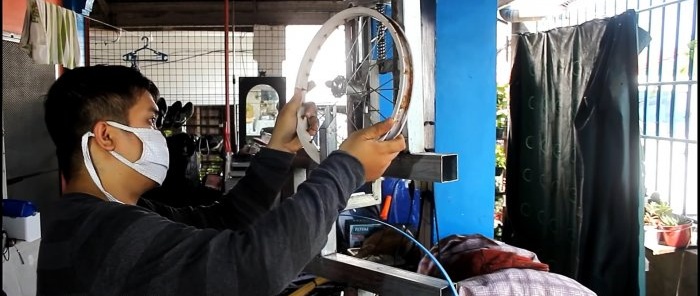 Jak vyrobit pásovou pilu z kol jízdních kol