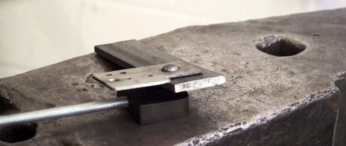 How to make a tool for installing forged rivets from a shock absorber spring and bearing