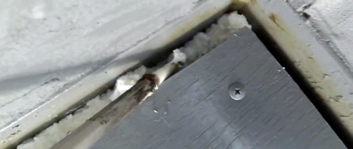 Now the garage will be warm. A cheap way to seal cracks in garage doors.