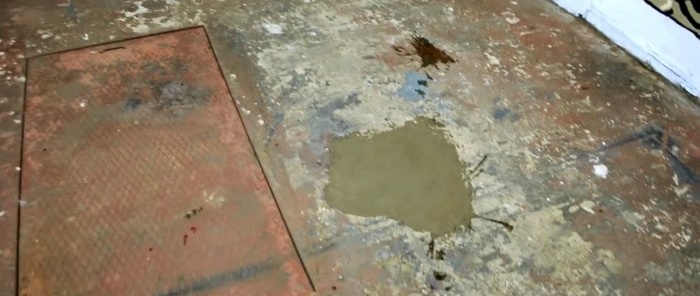 Hogyan lehet helyreállítani és festeni egy omladozó betonpadlót