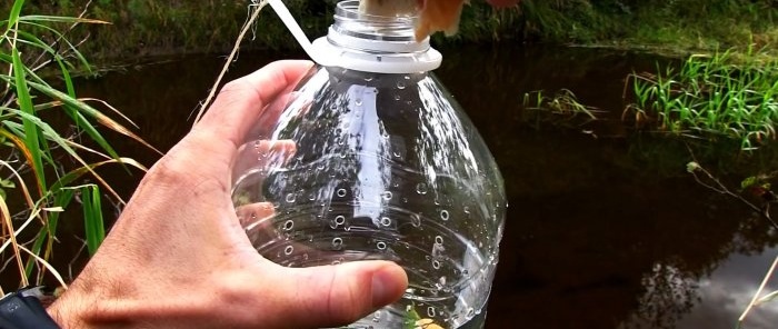 Kā no PET pudeles izgatavot ķeramu zivju murdu