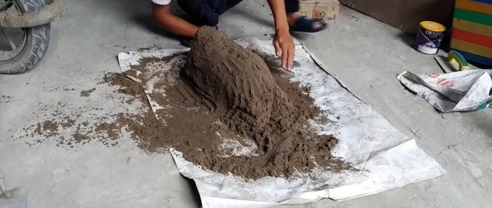 Kā no parasta betona izveidot lielisku dārza figūru