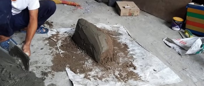 Sıradan betondan muhteşem bir bahçe figürü nasıl yapılır