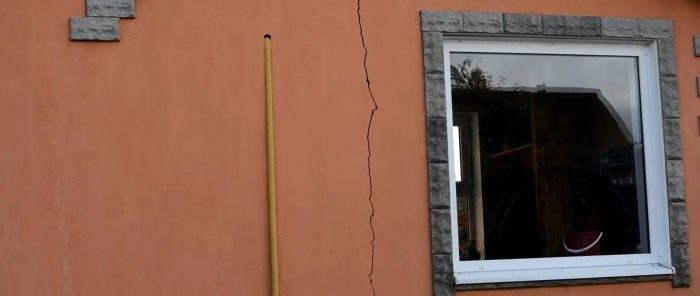 Hur man reparerar en spricka i en fasad en gång för alla