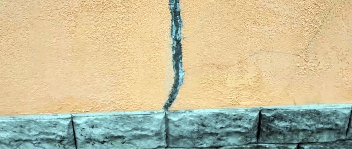 Hur man reparerar en spricka i en fasad en gång för alla